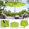 image:imagePure Garden Patio Umbrella with Auto Tilt  10ft Easy Crank Outdoor Umbrella with Vented Canopy for Deck Balcony Porch Backyard or Pool Lime