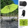 image:imagePure Garden Patio Umbrella with Auto Tilt  10ft Easy Crank Outdoor Umbrella with Vented Canopy for Deck Balcony Porch Backyard or Pool Lime