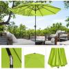 image:imagePure Garden Patio Umbrella with Auto Tilt  10ft Easy Crank Outdoor Umbrella with Vented Canopy for Deck Balcony Porch Backyard or Pool Lime