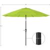 image:imagePure Garden Patio Umbrella with Auto Tilt  10ft Easy Crank Outdoor Umbrella with Vented Canopy for Deck Balcony Porch Backyard or Pool Lime