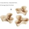 image:imageSet of 3 Stacking Planter Tower  3Tier Space Saving Flower Pots  IndoorOutdoor Vertical Herb and Vegetable Planter by Pure Garden Sand Stone
