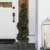 image:imageArtificial Tree  4FT Spiral Cypress Topiary Tree with Pot  UVProtected Indoor or Outdoor Fake Plants for Home or Porch Decor by Pure GardenGreen