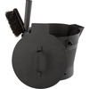 image:imagePure Garden Ash Bucket with Lid Broom and Shovel Black 11x122x11