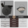 image:imagePure Garden Ash Bucket with Lid Broom and Shovel Black 11x122x11