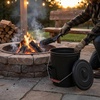 image:imagePure Garden Metal Ash Bucket and Shovel Black 475Gallon