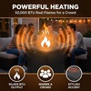 image:imagePropane Fire Pit  30Inch Outdoor Fireplace  50000 BTU Firepit  Fire Table with Electric Ignition Lava Rocks and Cover by Pure Garden Brown