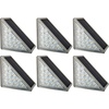 image:imageSolar Step Lights for Outside 6Pack  LED Solar Stair Lights Outdoor Waterproof IP67 Outdoor Lighting for Walkways Deck Front Door Entryway Garden Pathways or Porch by Pure Garden