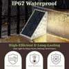 image:imageSolar Step Lights for Outside 6Pack  LED Solar Stair Lights Outdoor Waterproof IP67 Outdoor Lighting for Walkways Deck Front Door Entryway Garden Pathways or Porch by Pure Garden