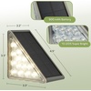 image:imageSolar Step Lights for Outside 6Pack  LED Solar Stair Lights Outdoor Waterproof IP67 Outdoor Lighting for Walkways Deck Front Door Entryway Garden Pathways or Porch by Pure Garden
