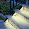 image:imageSolar Step Lights for Outside 6Pack  LED Solar Stair Lights Outdoor Waterproof IP67 Outdoor Lighting for Walkways Deck Front Door Entryway Garden Pathways or Porch by Pure Garden