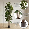image:imagePure Garden 6FT Artificial Fiddle Leaf Fig Tree with Weighted Pot