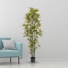 image:imagePure Garden Set of 2 Artificial Bamboo Trees  6FT Fake Plants with Adjustable Leaves  Faux Plants Indoor for Home Restaurant or Office Dcor