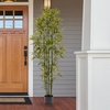 image:imagePure Garden Set of 2 Artificial Bamboo Trees  6FT Fake Plants with Adjustable Leaves  Faux Plants Indoor for Home Restaurant or Office Dcor