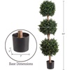 image:imagePure Garden Set of 2 Artificial Trees  5FT Hedyotis Topiary Fake Plants in Weighted Pots  Faux Plants for Indoor Display or Front Porch Decor60 Set of 2
