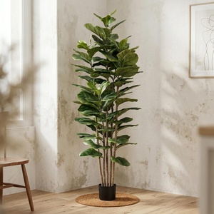 image:imagePure Garden 6FT Artificial Fiddle Leaf Fig Tree with Weighted Pot