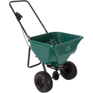 image:imagePure Garden Lawn and Garden Spreader  66 Pound Capacity Walk Behind Rotary Broadcast Dispenser for Fertilizer Grass Seed Sand and Salt
