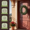 image:imagePure Garden 195Inch Boxwood Wreath Set of 2  Round UV Resistant Artificial Spring Winter Fall or Summer Wreath  IndoorOutdoor Summer Wreaths for Front Door24