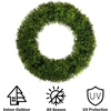 image:imagePure Garden Front Door Wreath and Storage Bag  20Inch Artificial Foxtail Fern Wreath and Zippered Tote with Handles  Farmhouse Greenery DecorGreen