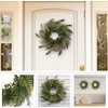 image:imagePure Garden Front Door Wreath and Storage Bag  21Inch Artificial Fern Wreath and Zippered Tote with Handles  Farmhouse Greenery Dcor