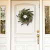 image:imagePure Garden Front Door Wreath and Storage Bag  21Inch Artificial Fern Wreath and Zippered Tote with Handles  Farmhouse Greenery Dcor