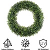 image:imagePure Garden Front Door Wreath and Storage Bag  21Inch Artificial Fern Wreath and Zippered Tote with Handles  Farmhouse Greenery Dcor195 Boxwood  Blue Bag