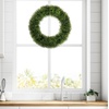 image:imagePure Garden Front Door Wreath and Storage Bag  21Inch Artificial Fern Wreath and Zippered Tote with Handles  Farmhouse Greenery Dcor20 Foxtail Fern  Blue Bag