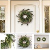 image:imagePure Garden Front Door Wreath and Storage Bag  21Inch Artificial Fern Wreath and Zippered Tote with Handles  Farmhouse Greenery Dcor21 Fern  Blue Bag