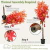 image:imagePure Garden 5FT Artificial Fall Maple Tree in Weighted Nursery Pot