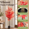image:imagePure Garden 5FT Artificial Fall Maple Tree in Weighted Nursery Pot