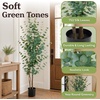 image:imagePure Garden 6FT Artificial Eucalyptus Tree in Weighted Nursery Pot