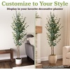 image:imagePure Garden 6FT Artificial Eucalyptus Tree in Weighted Nursery Pot
