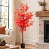 image:imagePure Garden 5FT Artificial Fall Maple Tree in Weighted Nursery Pot