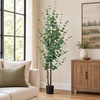 image:imagePure Garden 6FT Artificial Eucalyptus Tree in Weighted Nursery Pot