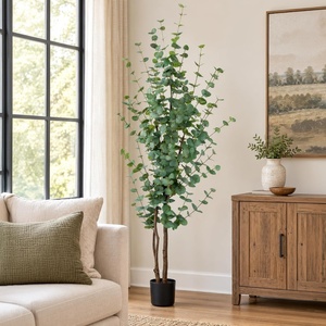 image:imagePure Garden 6FT Artificial Eucalyptus Tree in Weighted Nursery Pot